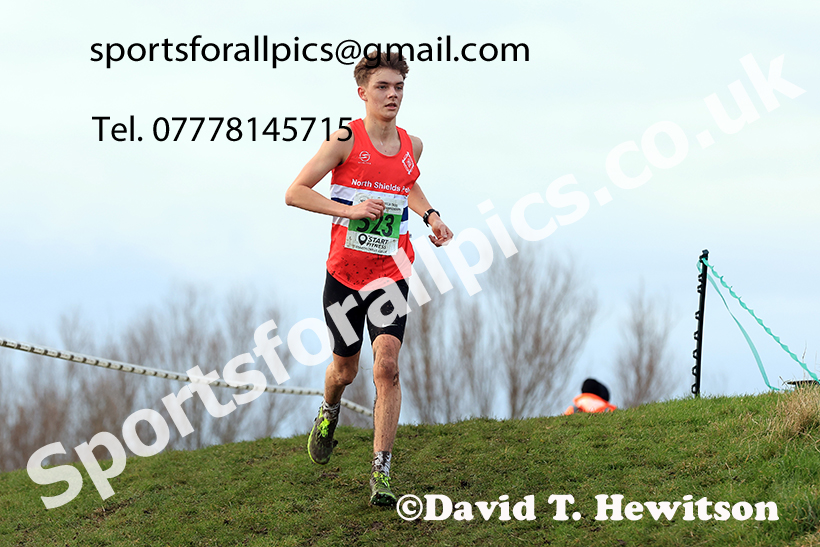 Mens under-20s 2024 NECAA Cross Country Champs., Temple Park, South Shields. Photo: David T. Hewitson/Sports for All Pics